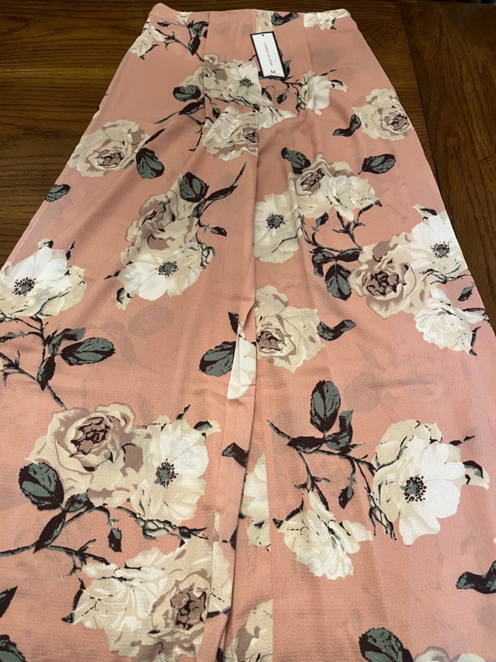 Goodnight Macaroon overlap wide leg pants, size medium, new with tags
